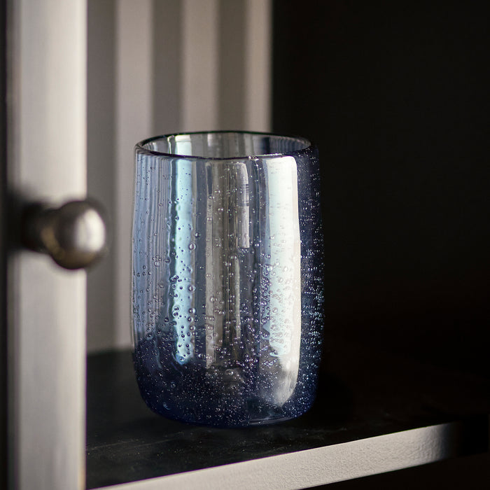 Bloomingville Tabby Waterglas 0,33 L - 4 st.- Blauw