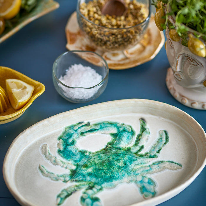 Bloomingville Hadden Dinerbord 4 st. - B 29 - Krab