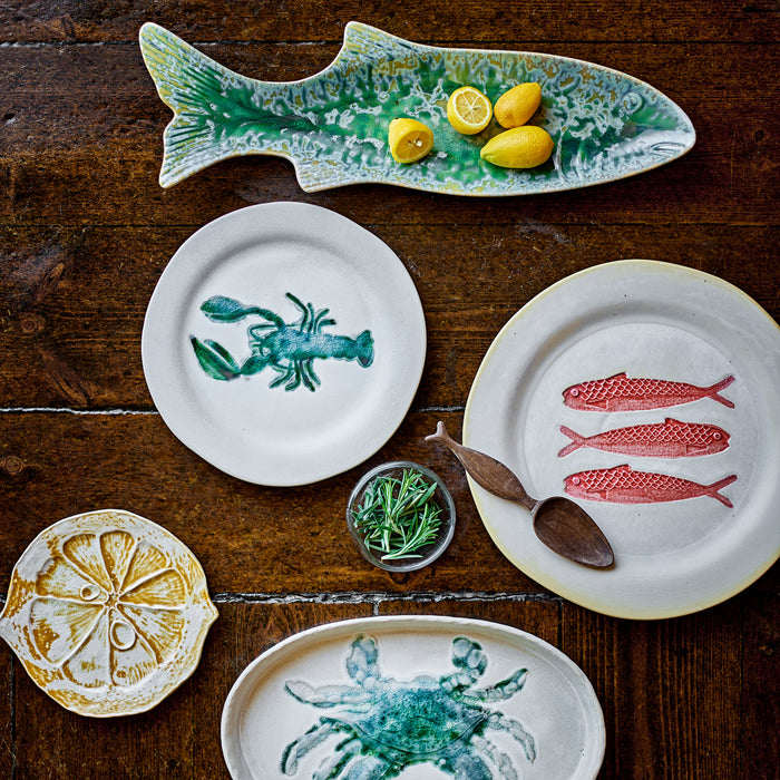 Bloomingville Hadden Ontbijtbord 4 st. - Ø 21 cm - Kreeft