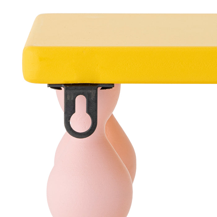 Bloomingville Bibiola Wandplank B 60 cm - Geel / Roze