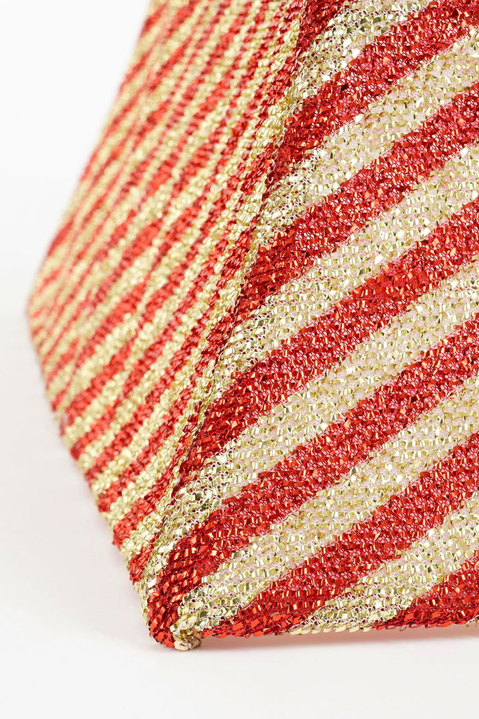 Mica Decorations Kerstboomrok - L50 x B50 x H30 cm - Goud, Rood