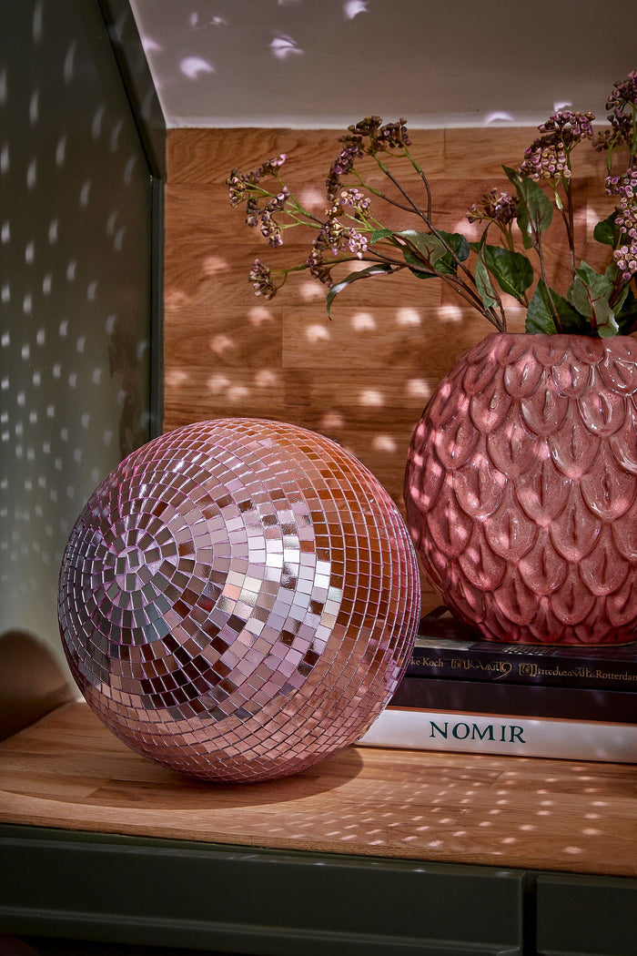 Mica Decorations Kerst Discobal - Ø30 cm - Lila