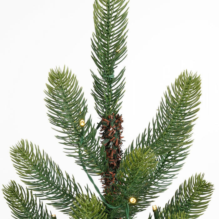 Black Box Trees Nagoya Set van 2 Kerstbomen en 1 Krans - H90 x Ø45 cm