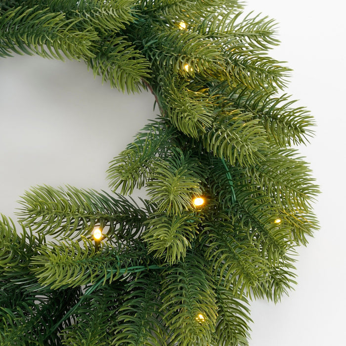 Black Box Trees Nagoya Set van 2 Kerstbomen en 1 Krans - H90 x Ø45 cm