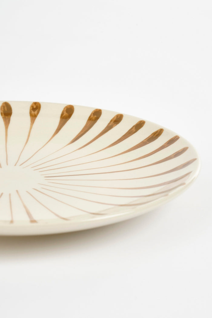 Mica Decorations Elsie Dinerbord - Assorti - H3 x Ø36 cm - Bruin