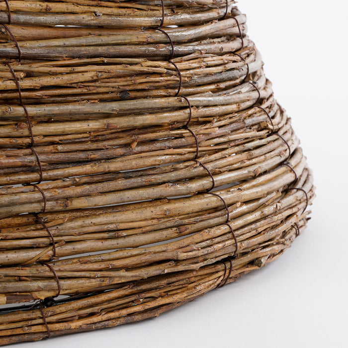 Mica Decorations Kerstboomrok H26 x Ø55 cm Wilgenhout Bruin