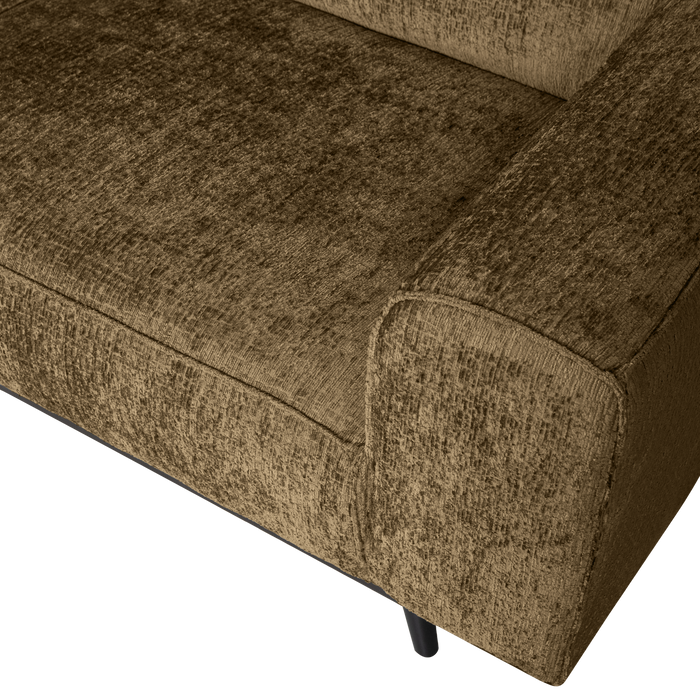 WOOOD Statement Hoekbank Links - Velvet - Brass