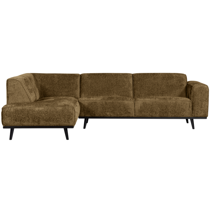 WOOOD Statement Hoekbank Links - Velvet - Brass