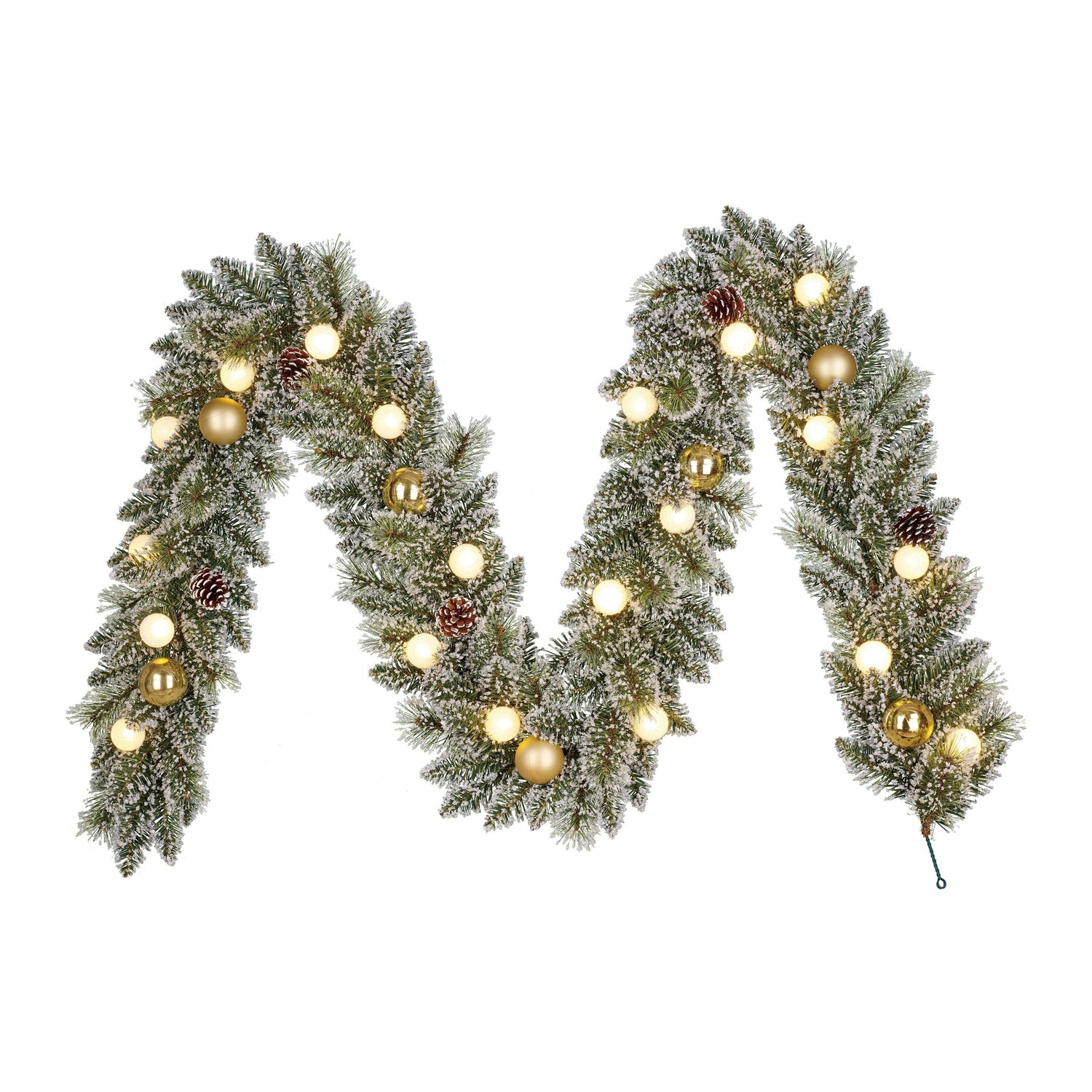 Black Box Trees Kaprun Guirlande met Verlichting-L270 x Ø25 cm-Goud