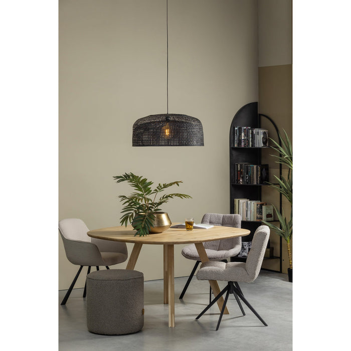 WOOOD Vinny Draaistoelen - Velvet - Zand - Set van 6