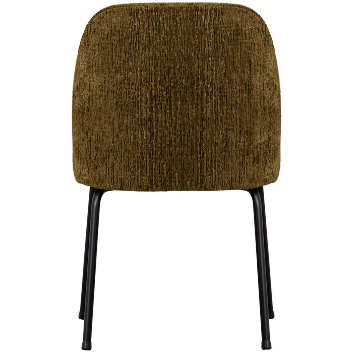 WOOOD Vogue Eetkamerstoelen - Velvet - Brass - Set van 6