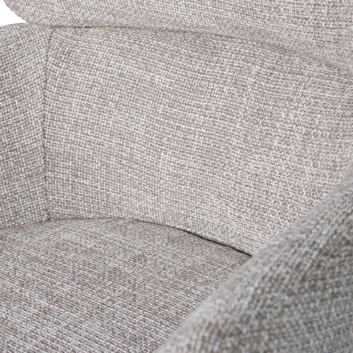 WOOOD Fenne Eetkamerstoelen - Polyester - Naturel - Set van 6