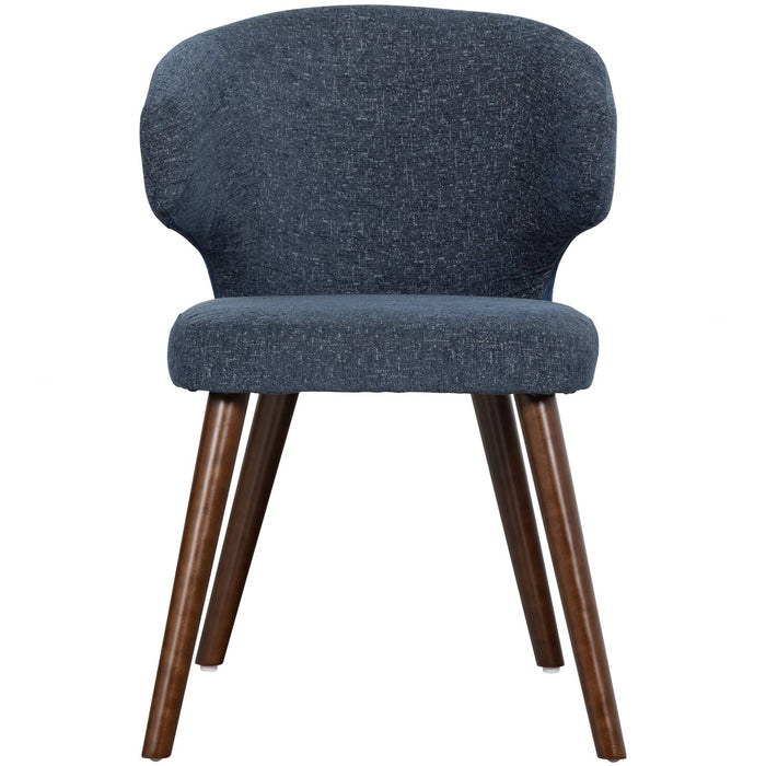 vtwonen Cape Eetkamerstoelen - Stof - Blauw - Set van 6