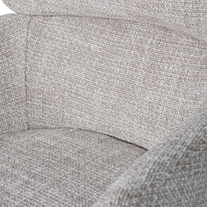 WOOOD Fenne Eetkamerstoelen - Polyester - Naturel - Set van 6