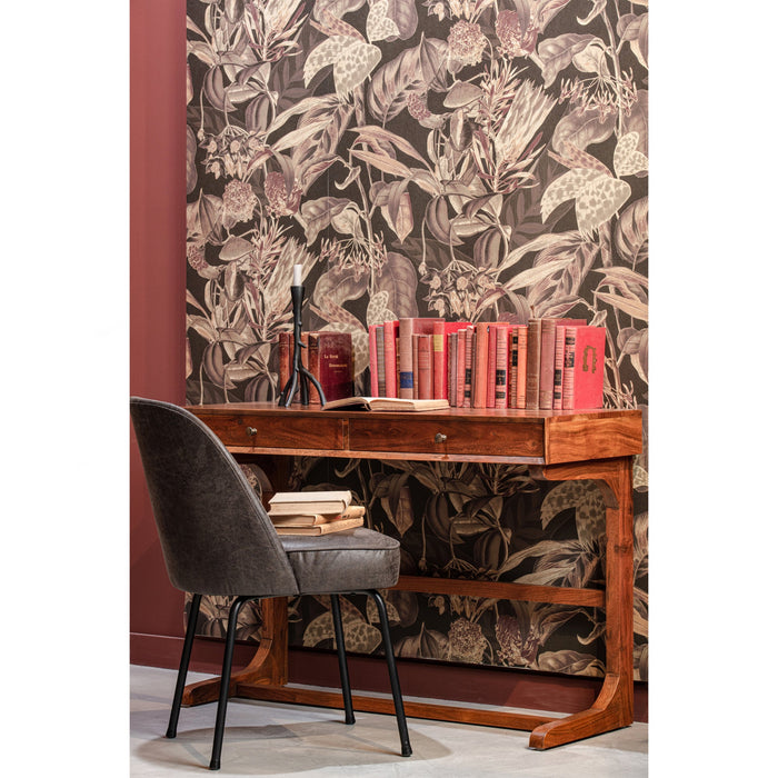 WOOOD Vogue Eetkamerstoelen - Leer - Zwart - Set van 6