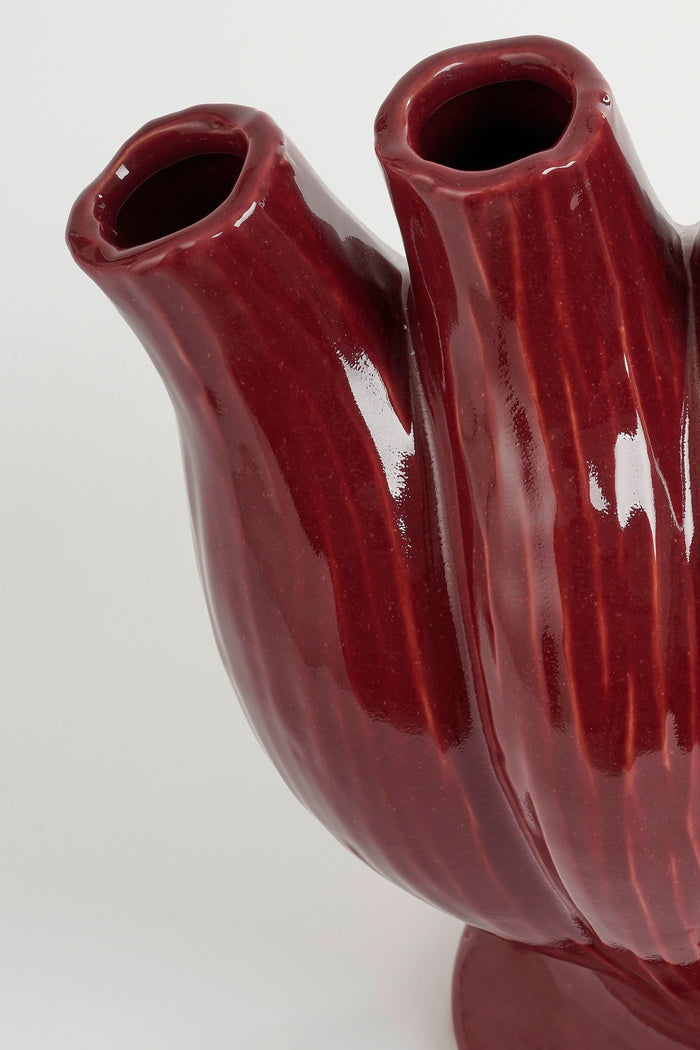 Mica Decorations Serra Tulpenvaas - L33 x B16 x H30 cm - Paars