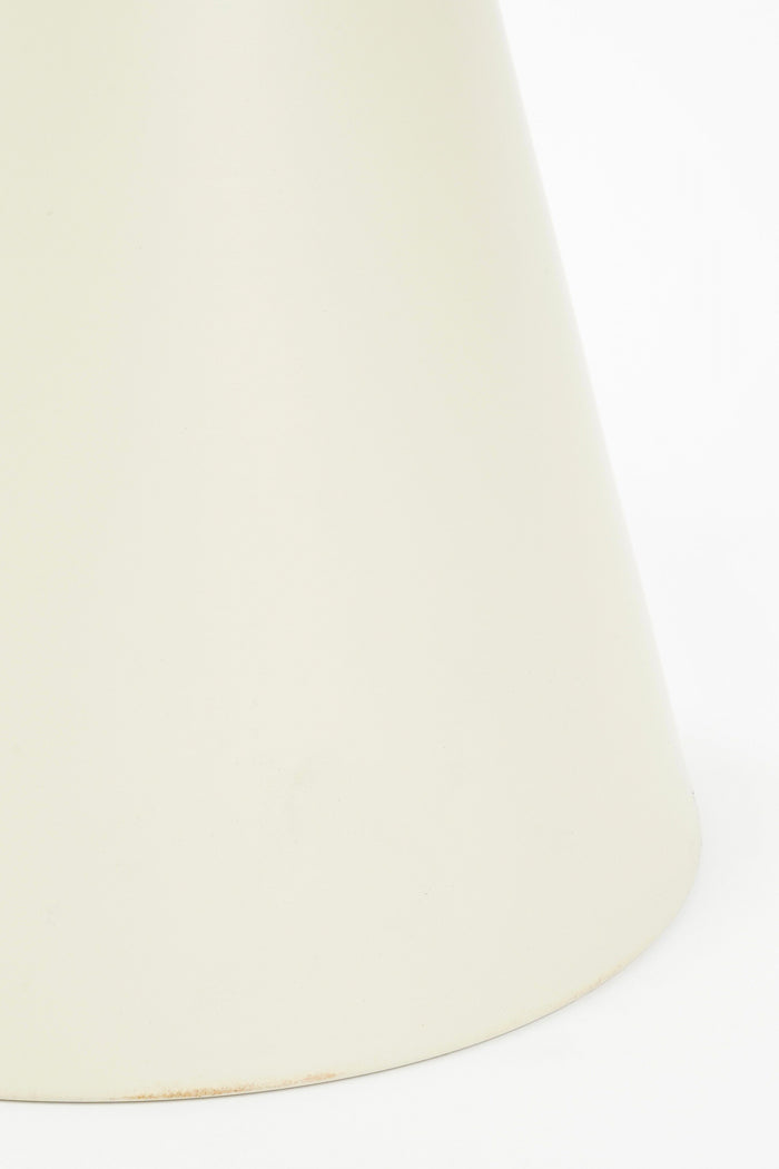 Mica Decorations Jim Bijzettafel - H45 x Ø31 cm - IJzer - Off-white