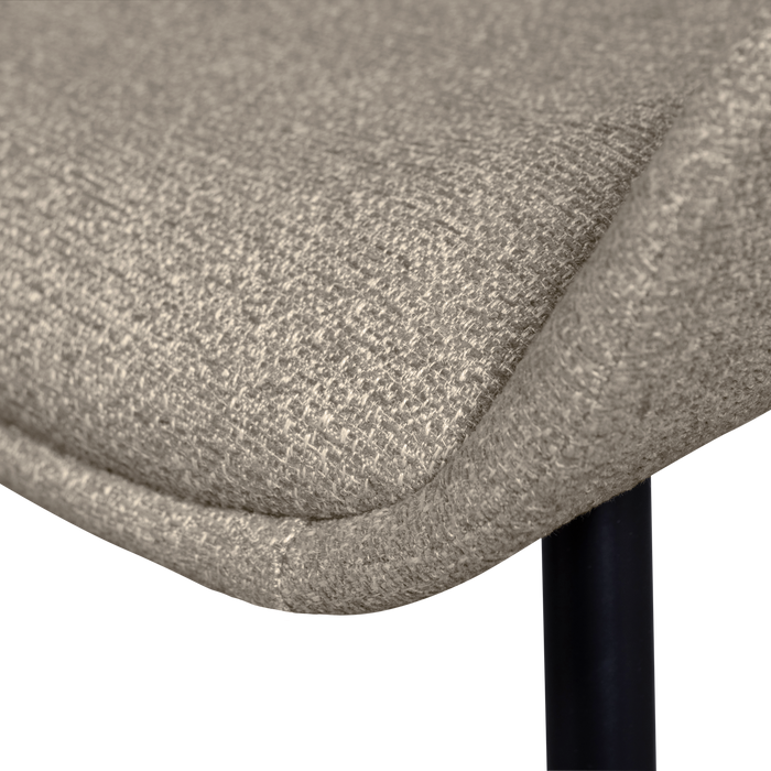 WOOOD Parade Eetkamerstoelen - Melange Stof - Zand - Set van 6