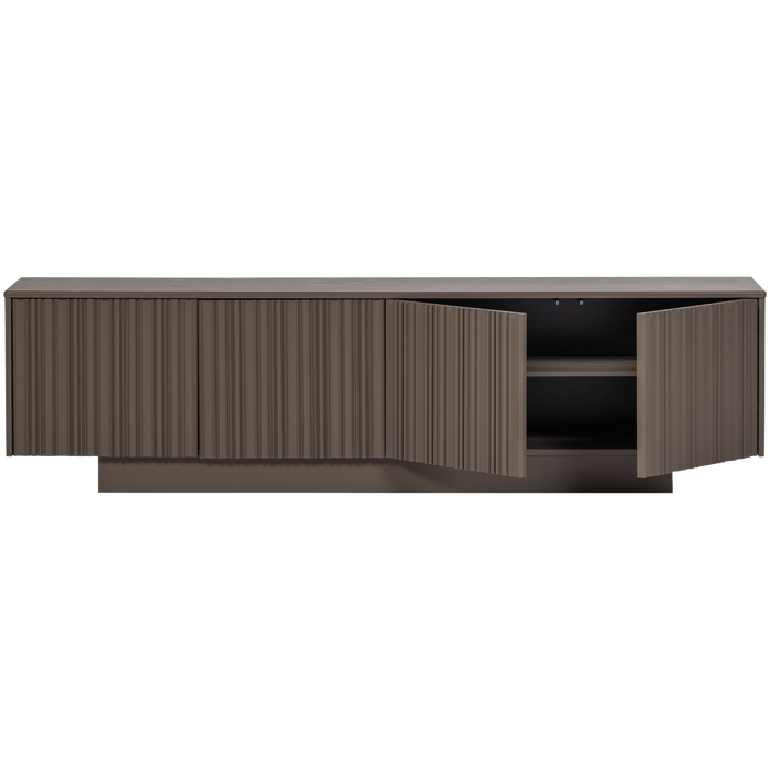WOOOD Nova Tv Meubel 200 cm - Grenen - Truffel Bruin - 54x200x40