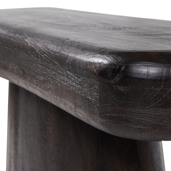 WOOOD Amco Sidetable - Mango Hout - Zwart - 76x120x40
