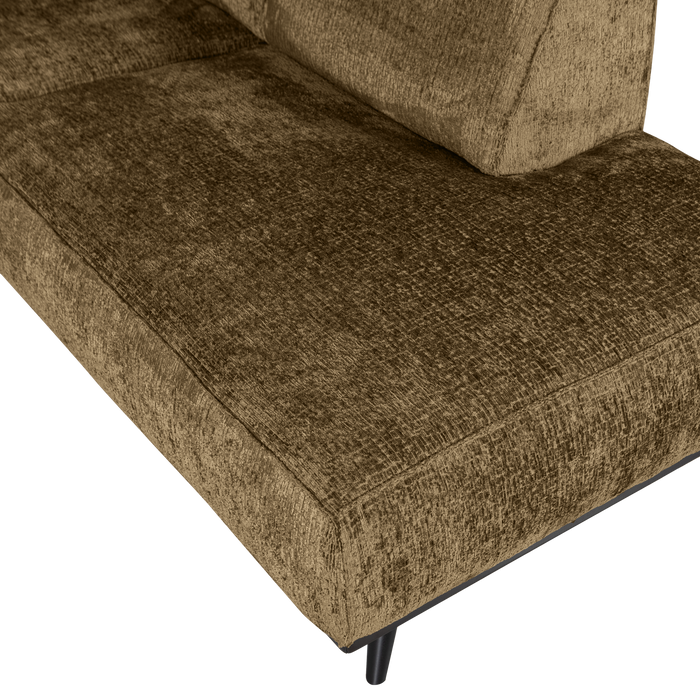 WOOOD Statement Hoekbank Rechts - Brass - Beige|Wheatfield