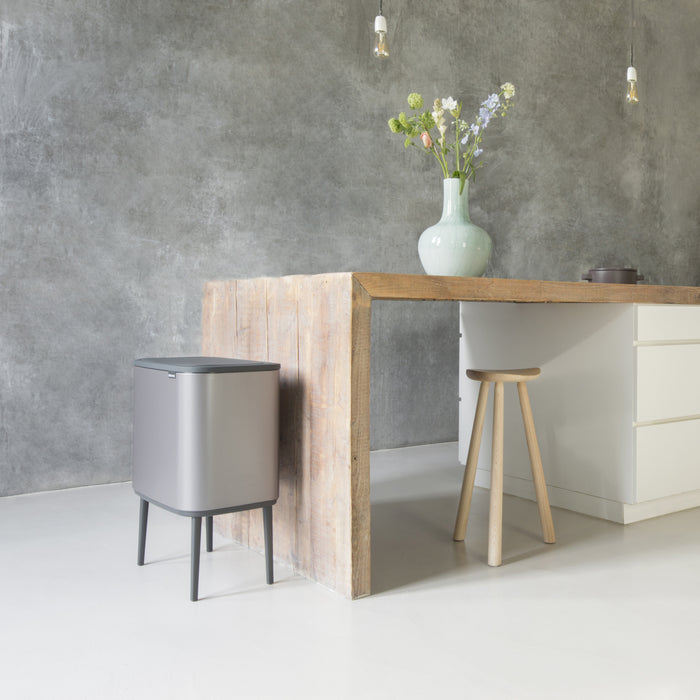 Brabantia Bo Touch Bin Afvalemmer 11 + 23 L - Platinum
