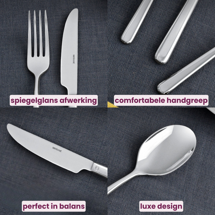 Sambonet Bestekset Linear - RVS - 30 delig | 6 personen