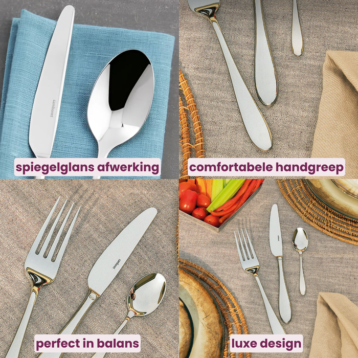 Sambonet Bestekset Velvet - RVS - 36 delig | 6 personen