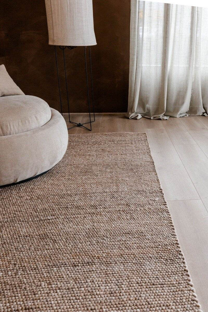 Interieur05 Wollen Vloerkleed Lichtbruin Vik - 200 x 290 cm