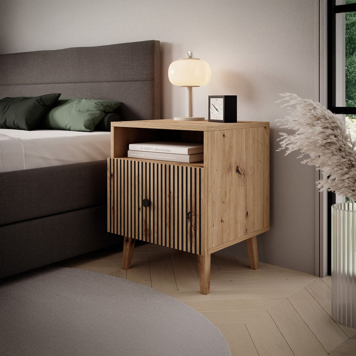 Meubella - Nachtkastje Bali - Eiken