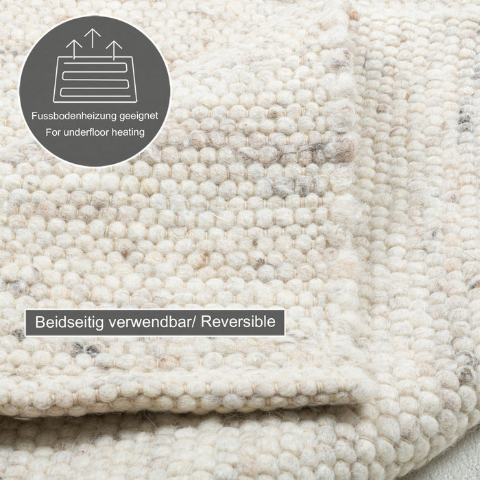 Theko Alm-Glück natuurtapijt 290x390 cm - Beige