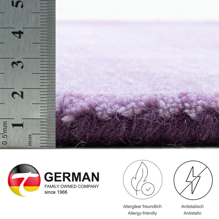 Theko Tapijt met kleurverloop Wool Comfort 140x200 cm - Paars