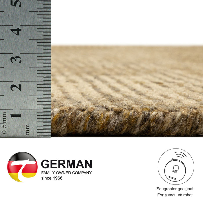 Theko gestreept UNI-tapijt Venus 120x180 cm - Goud