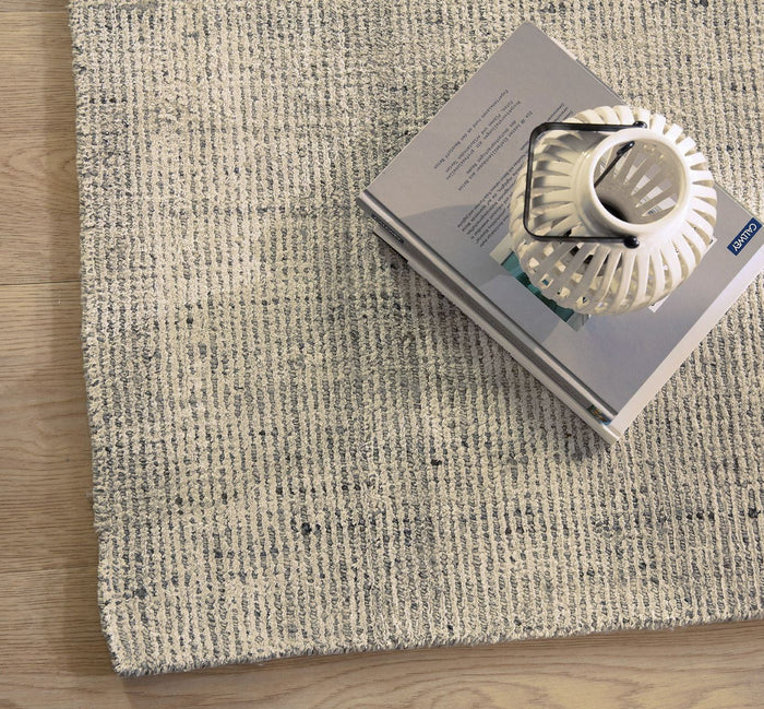 Theko gestreept UNI-tapijt Venus 40x60 cm - Beige