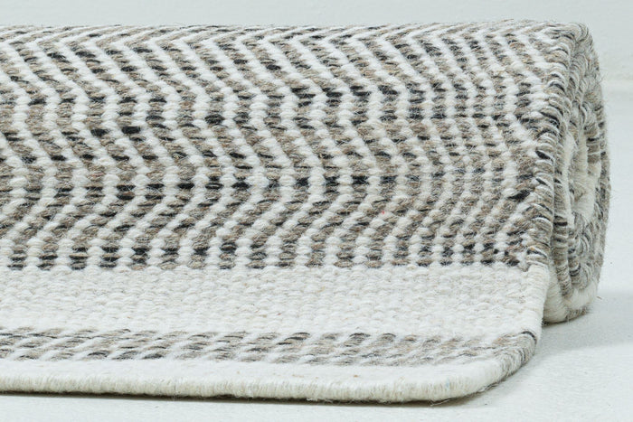 Theko Tapijt in Scandinavische stijl Trondheim 110x170 cm - Zwart|wit