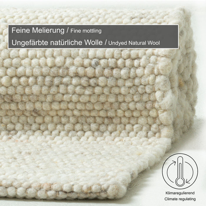 Theko Alm-Glück natuurtapijt 250x350 cm - Beige