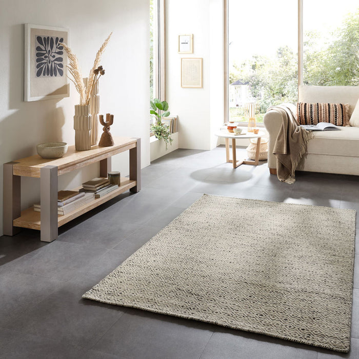 Theko Tapijt in Scandinavische stijl Trondheim 110x170 cm - Zwart|wit