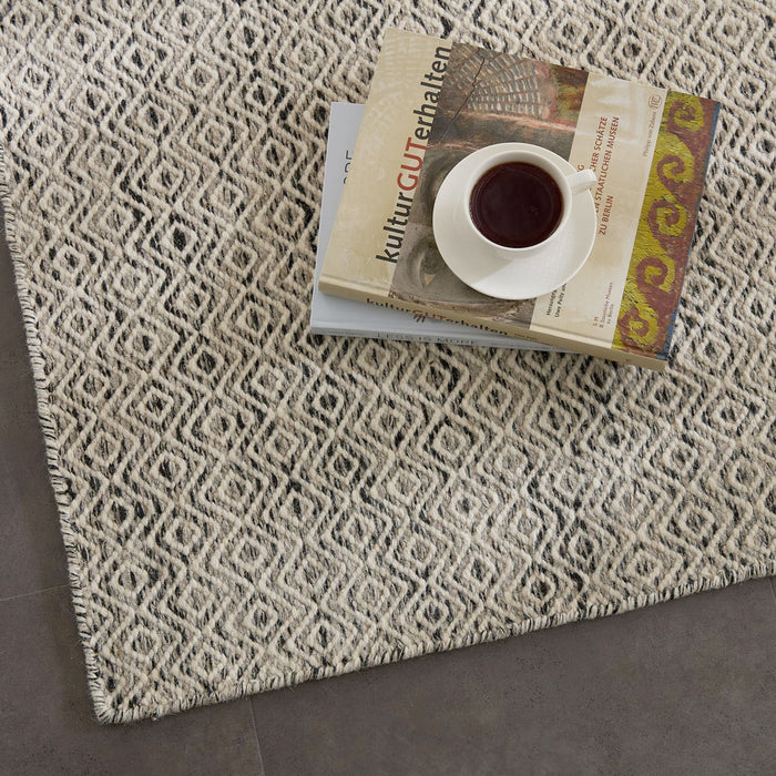 Theko Tapijt in Scandinavische stijl Trondheim 110x170 cm - Zwart|wit