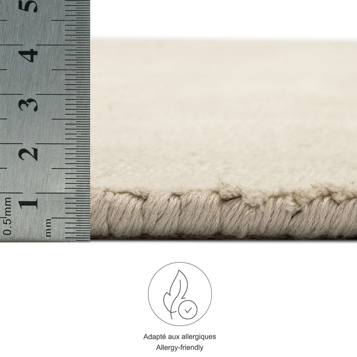 Theko handgeweven viscose tapijt Star 120x180 cm - Crème