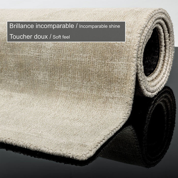 Theko handgeweven viscose tapijt Star 120x180 cm - Crème