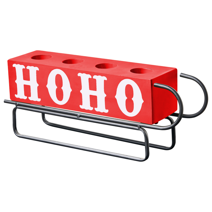 Beliani - KUHMO - Kaarshouder - Rood - IJzer