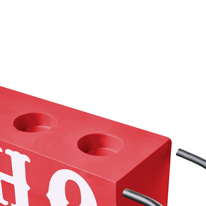 Beliani - KUHMO - Kaarshouder - Rood - IJzer