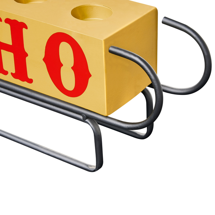 Beliani - KUHMO - Kaarshouder - Geel - IJzer