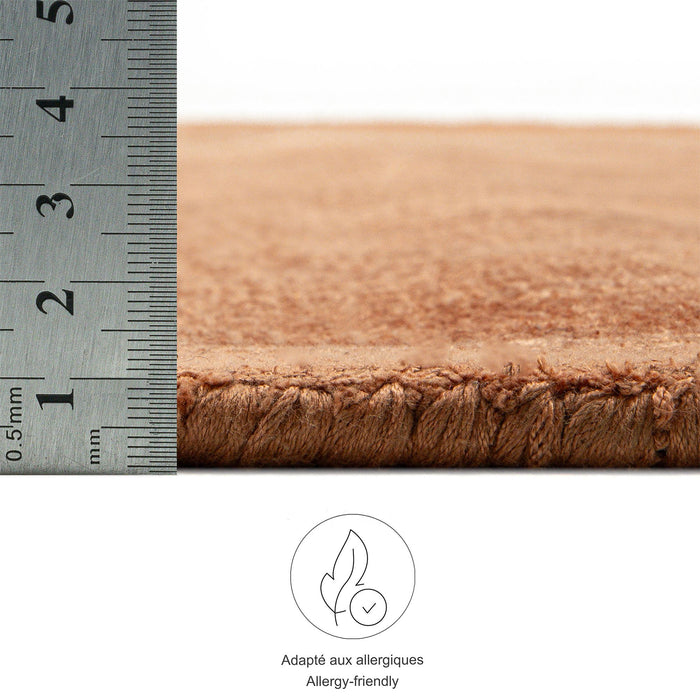 Theko handgeweven viscose tapijt Star 190x290 cm - Koper