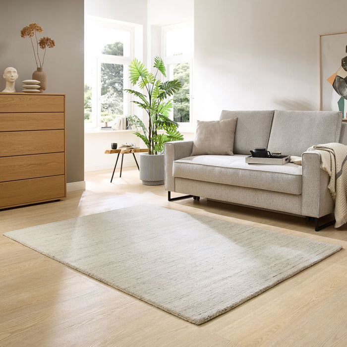 Theko Handgeweven wollen tapijt Pure 250x350 cm - Crème