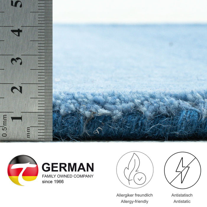 Theko Tapijt met kleurverloop Wool Comfort 70x140 cm - Blauw