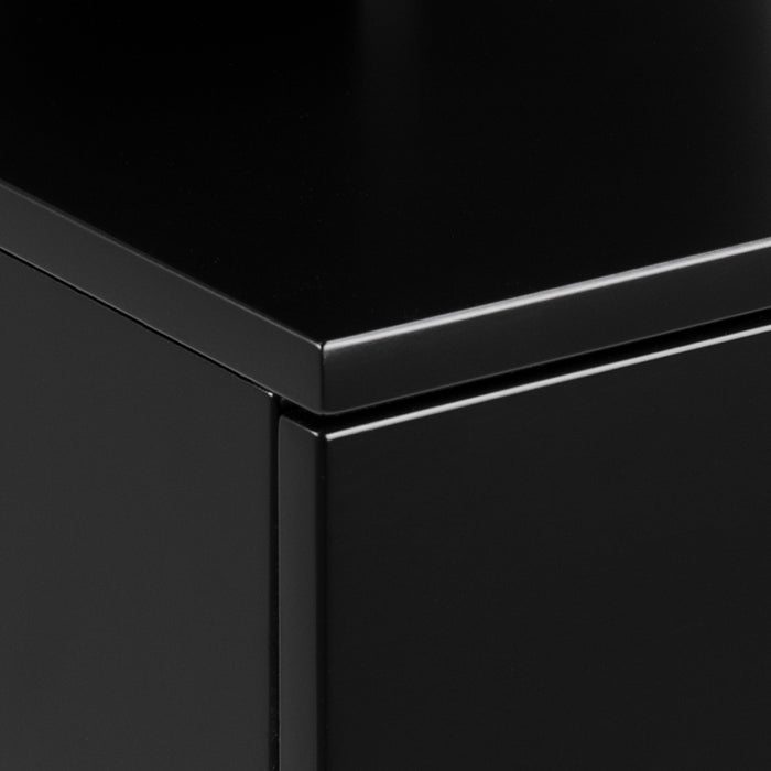 by fonQ basic Zoey Nachtkastje met bovenplank - Zwart