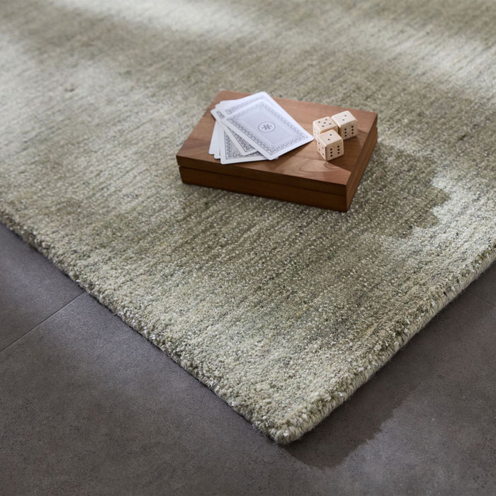 Theko Handgeweven wollen viscose tapijt San Diego 250x300 cm - Groen