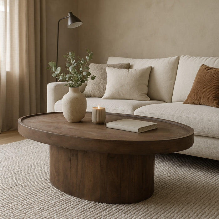 DÉJA Living - Salontafel Mangohout - Donkerbruin - 120x65x39cm - Sola