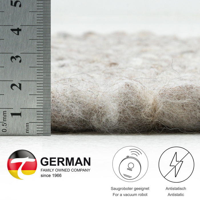 Theko Alm-Glück natuurtapijt 250x350 cm - Zand